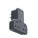 Ravpower Rp-Pc1065 Gan 45W Power Outlet Extender With 2 Ac Outlets And 2 Usb C