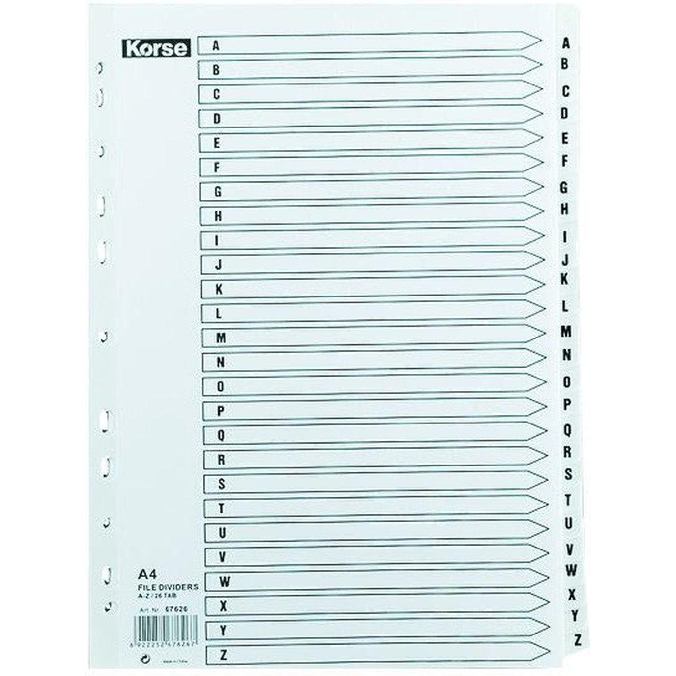 Index Divider A-Z-Filiing Accessories-Other-Star Light Kuwait