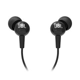 سماعات أذن سلكية JBL C100SI مع ميكروفون، صوت JBL Pure Bass، لون أسود