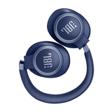 سماعة رأس بلوتوث JBL LIVE 770NC مع ميكروفون (تشغيل يصل إلى 65 ساعة، فوق الأذن، أزرق)
