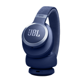 سماعة رأس بلوتوث JBL LIVE 770NC مع ميكروفون (تشغيل يصل إلى 65 ساعة، فوق الأذن، أزرق)