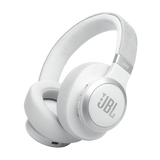 سماعة رأس بلوتوث JBL LIVE 770NC مع ميكروفون (تشغيل يصل إلى 65 ساعة، فوق الأذن، أبيض)