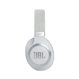 JBL Live 660NC Bluetooth Headphone with Mic (50 Hours Playback, Over Ear, White)