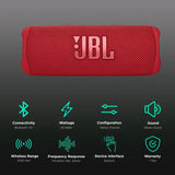JBL Portable Speaker Flip 6 - Red