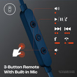 JBL Tune 310C USB-C Headphones - In-ear / Wired / Blue