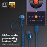 JBL Tune 310C USB-C Headphones - In-ear / Wired / Blue