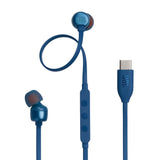 JBL Tune 310C USB-C Headphones - In-ear / Wired / Blue