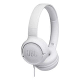 JBL Tune 500 Wired On-Ear Headphones - White