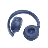 سماعة رأس بلوتوث JBL Tune 510BT مع ميكروفون (اتصال مزدوج، فوق الأذن، أزرق)