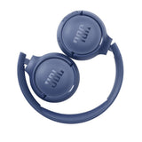 سماعة رأس بلوتوث JBL Tune 510BT مع ميكروفون (اتصال مزدوج، فوق الأذن، أزرق)