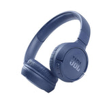 سماعة رأس بلوتوث JBL Tune 510BT مع ميكروفون (اتصال مزدوج، فوق الأذن، أزرق)