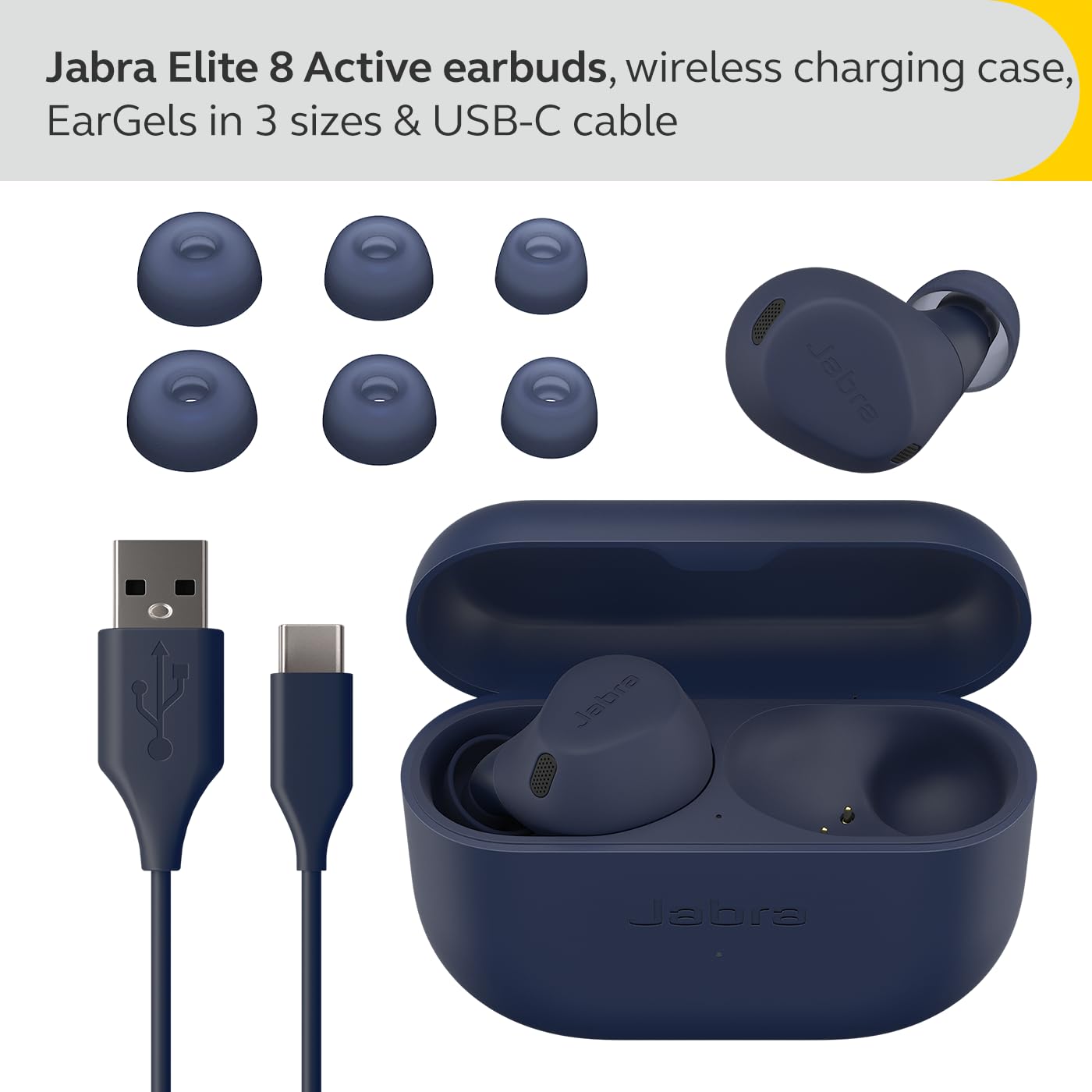 Jabra Elite 8 Active Navy-Earphones-Jabra-Star Light Kuwait