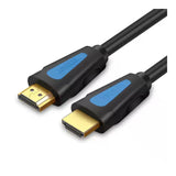 كابل Jasoz A118 HDMI عالي الدقة - 4K / 5 أمتار / أسود/أزرق