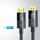 Jasoz A129 Display Port Cable - 8K / 2 Meter / Black