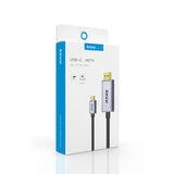 كابل Jasoz H102 من النوع C إلى HDMI - 1.8 متر / أسود
