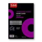 JoJo Creative Grain Glossy Embossed Double Sided Name Card Paper A4 300 GSM 50 Sheets