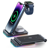Joyroom 3 in 1 Magnetic Charging Station for phone for watch for earphone