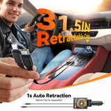 Joyroom 30W 4-in-1 Retractable Cable Car Charger – Black