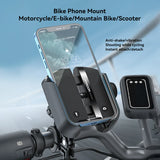 Joyroom Bike Phone Mount Holder – Universal Handlebar Clip, Black