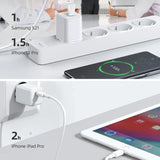 شاحن جوي روم PD صغير ذكي سريع بقدرة 25 واط مع كابل USB-C - أسود