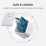 شاحن جوي روم PD صغير ذكي سريع بقدرة 25 واط مع كابل USB-C - أسود