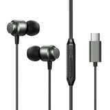 Joyroom Type c Series In-Ear Metal Wired Earbuds - Black