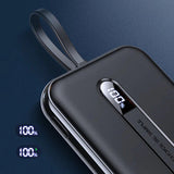 Joyroom power bank with built-in Lightning cable 20W 10000mAh PD QC3.0 black