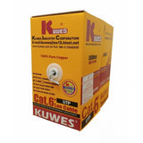 كابل KUWES CAT.6 23AWG UTP لفة 305 متر رمادي
