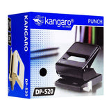 آلة تثقيب الورق المعدنية الكلاسيكية متوسطة الحجم ذات فتحتين من Kangaro Desk Essentials DP-520-K