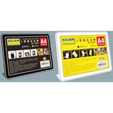 حامل بطاقات منزلق على شكل حرف L من Kejea، أفقي وعمودي K-1314 H-A4