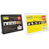 حامل بطاقات منزلق على شكل حرف L من Kejea، أفقي وعمودي K-1319 V-A4
