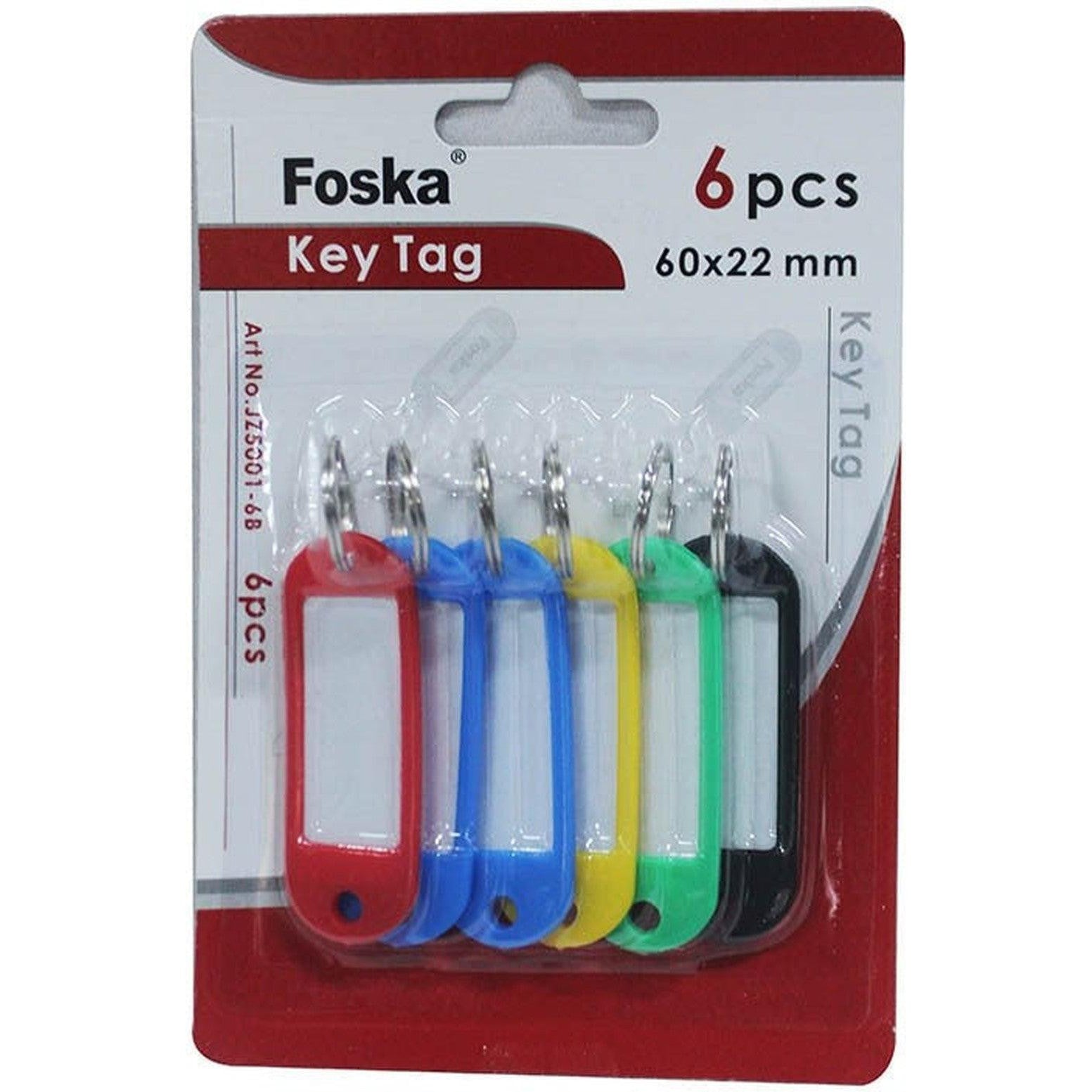 Key Tag Foska 6Pcs Jz5001-6B-Cards And Id-Foska-Star Light Kuwait