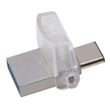 محرك أقراص فلاش Kingston Data Traveler Duo3C USB 3.0/3.1 + Type-C بسعة 128 جيجابايت