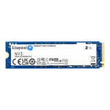 محرك أقراص Kingston NV3 NVMe SSD بسعة 2 تيرابايت من الجيل الرابع بسرعة تصل إلى 6000 ميجابايت/ثانية - SNV3S/2000G