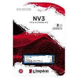 محرك أقراص Kingston NV3 NVMe SSD بسعة 2 تيرابايت من الجيل الرابع بسرعة تصل إلى 6000 ميجابايت/ثانية - SNV3S/2000G
