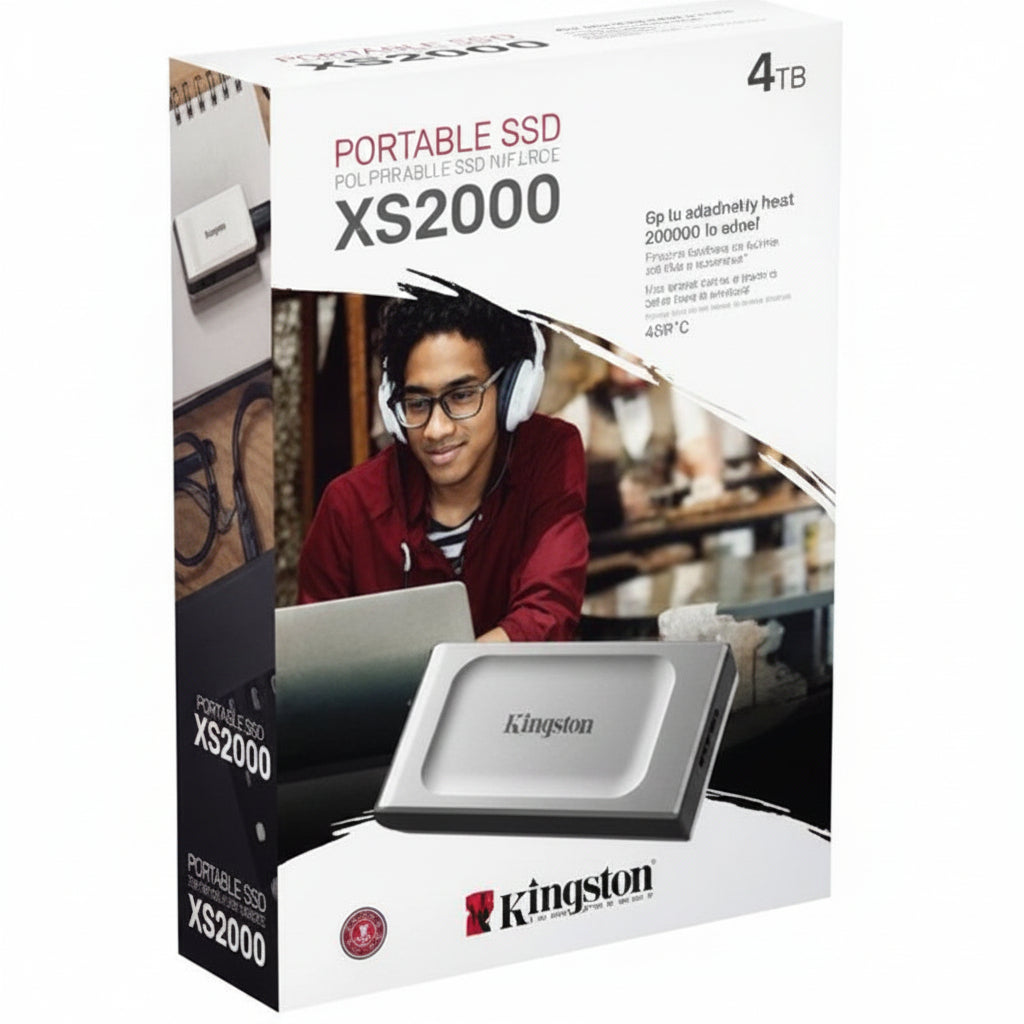 Kingston Xs2000 4Tb Ssd | Pocket-Sized | Usb 3.2 Gen 2 | External Solid State Drive-Ssd-Kingston-Star Light Kuwait