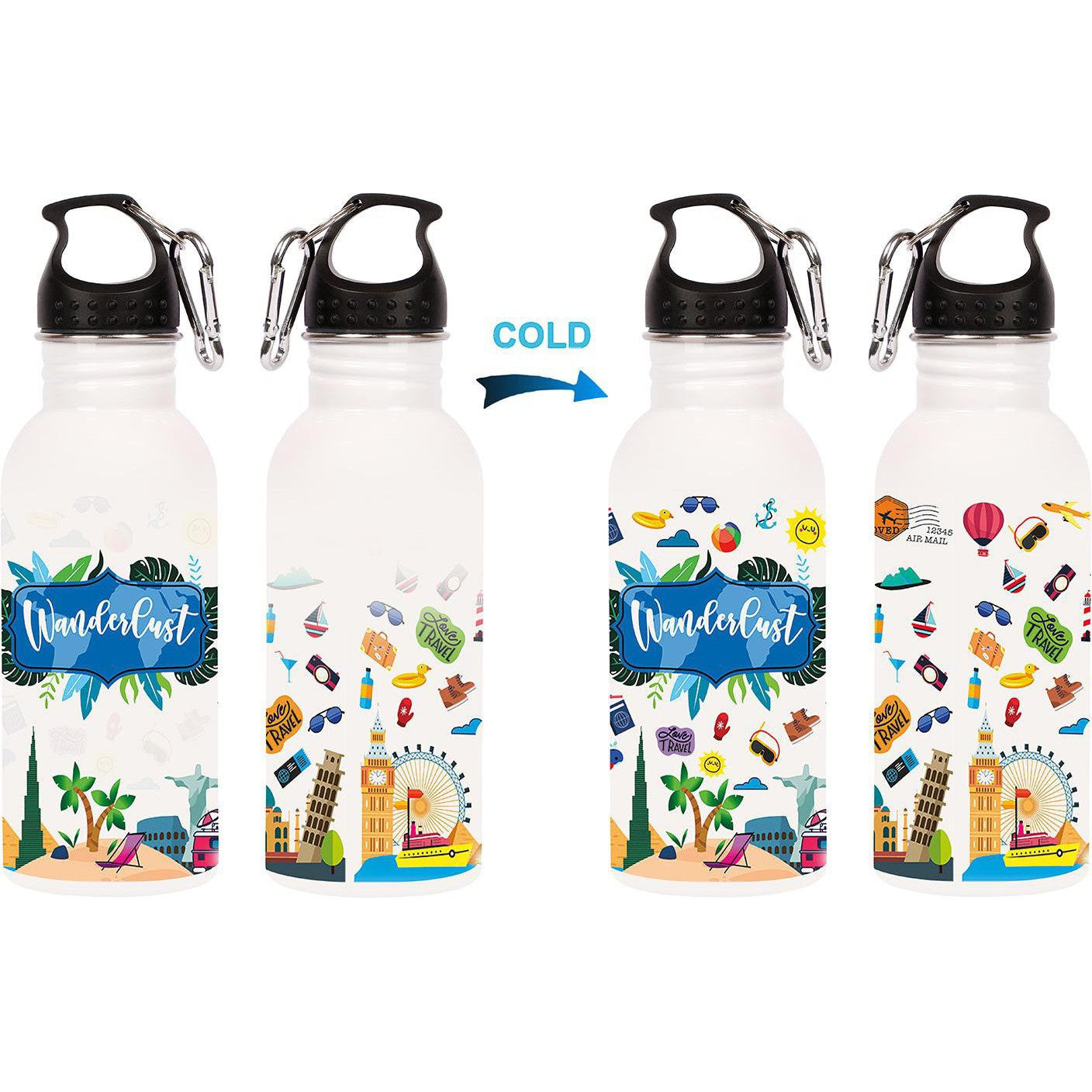 Knack Magic Water Bottle - Wanderlust-School Supplies-Other-Star Light Kuwait