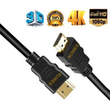 كابل HDMI من Kuwes، موصل ذكر إلى ذكر ذهبي، 1.4 فولت، فائق الدقة/عالي السرعة (10 أمتار)
