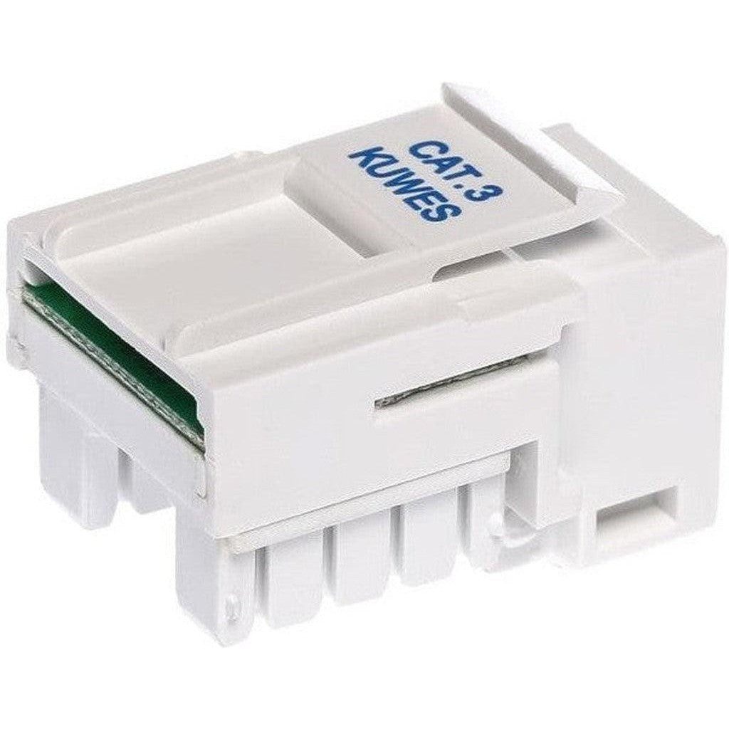 Kuwes Keystone Jack Rj11 Cat3 Module 6P4C-Kuwes Faceplate Module-Kuwes-Star Light Kuwait