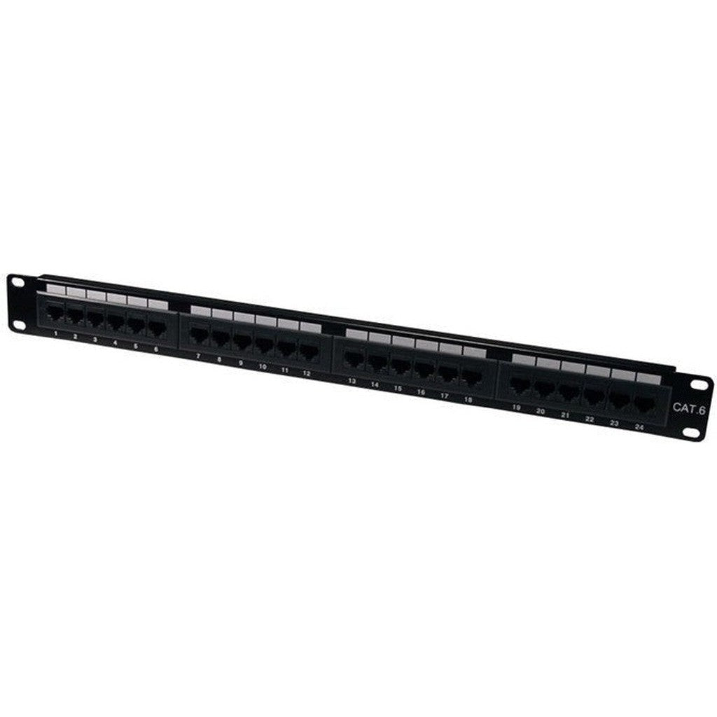 Kuwes Patch Panel Cat6 Unshielded 24 Port-Kuwes Patch Cord Panel-Kuwes-Star Light Kuwait