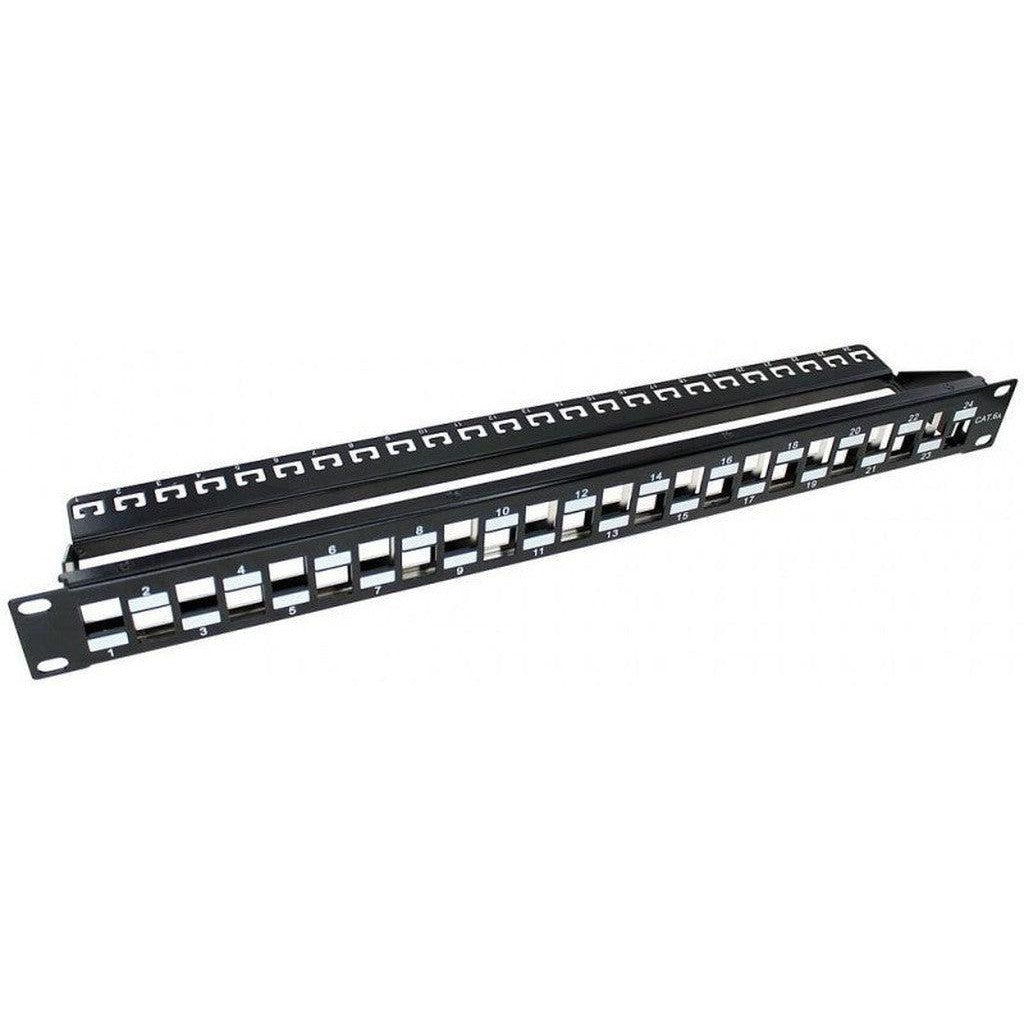 Kuwes Patch Panel Cat6A Unshielded 24 Port-Kuwes Patch Cord Panel-Kuwes-Star Light Kuwait