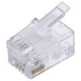 Kuwes Rj11 Connector 6P4C 100 Pcs Pack-Network Tools Accessories-Kuwes-Star Light Kuwait