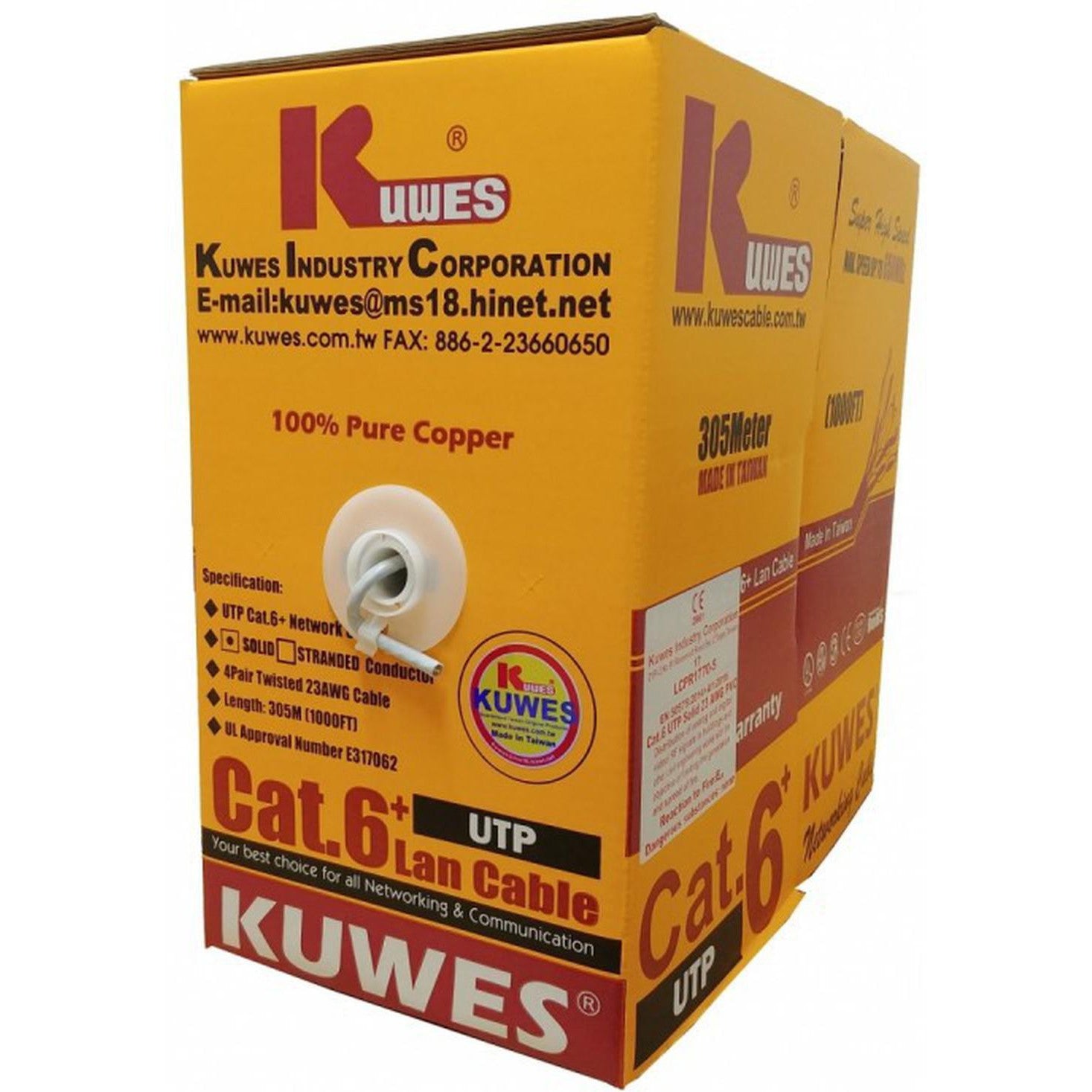 Kuwes Utp Cat6+ Cable 305 Meter-Kuwes Network Cable-Kuwes-Star Light Kuwait