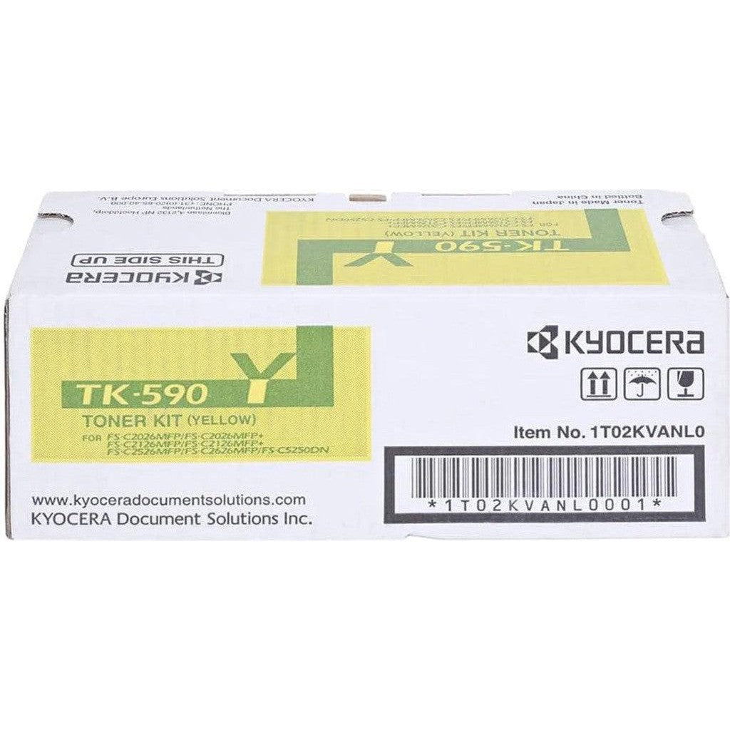 Kyocera Toner Kit Tk 590Y Yellow-Inks And Toners-Kyocera-Star Light Kuwait