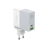 شاحن جداري سريع LDNIO A2620C - 65 واط / USB-A / Type-C / أبيض