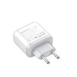 شاحن جداري سريع LDNIO A2526C - 45 واط / USB-A / Type-C / أبيض