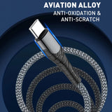 LDNIO LC112 Fast Charging Data Cable - 30W / 2 Meter / Type-C / Lightning / Black