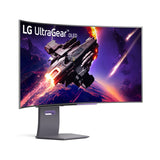 شاشة ألعاب منحنية من إل جي ألترا جير 45GS95QE-B مقاس 45 بوصة، بدقة UWQHD OLED، ومعدل تحديث 240 هرتز، وزمن استجابة 0.03 مللي ثانية، ومنفذ HDMI 2.1
