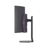 شاشة ألعاب منحنية من إل جي ألترا جير 45GS95QE-B مقاس 45 بوصة، بدقة UWQHD OLED، ومعدل تحديث 240 هرتز، وزمن استجابة 0.03 مللي ثانية، ومنفذ HDMI 2.1