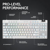 Logitech G PRO X TKL LIGHTSPEED Wireless Gaming Keyboard, GX Brown Tactile, White